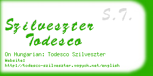 szilveszter todesco business card